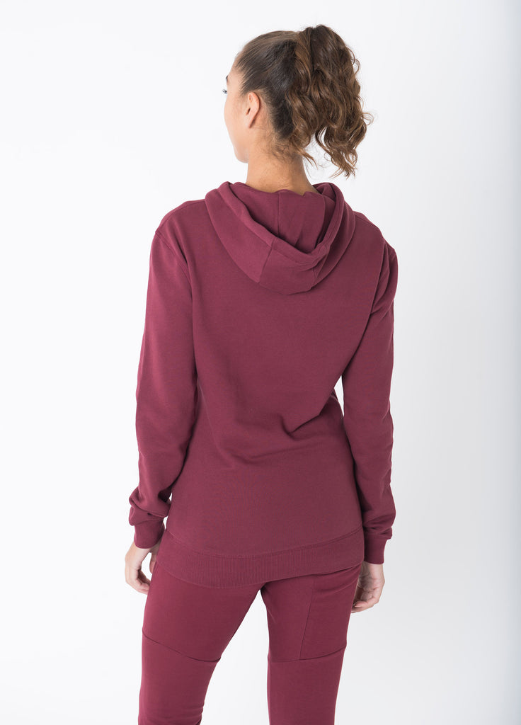 Sculpted Burgundy Pullover