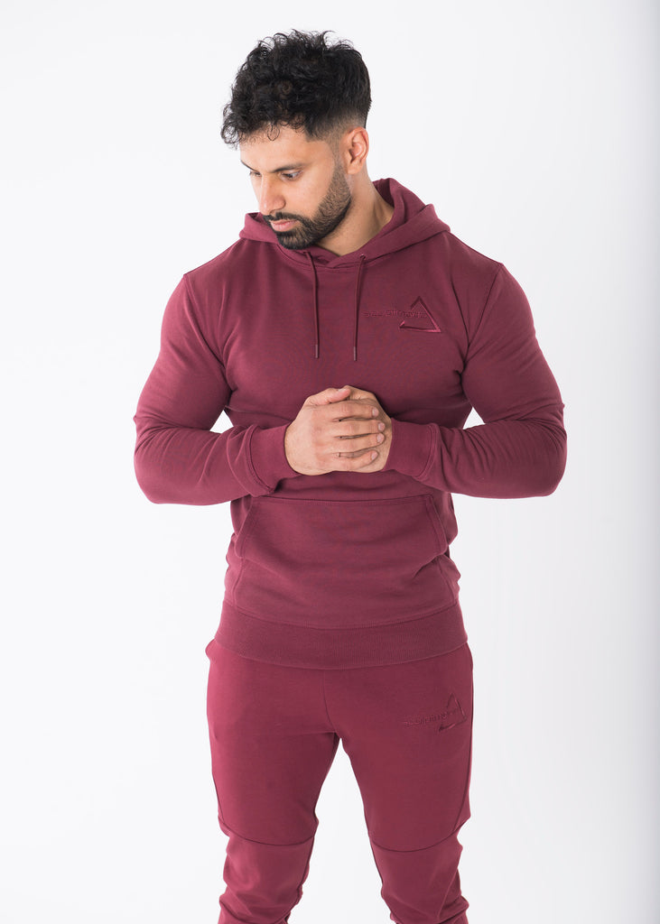 Sculpted Burgundy Pullover