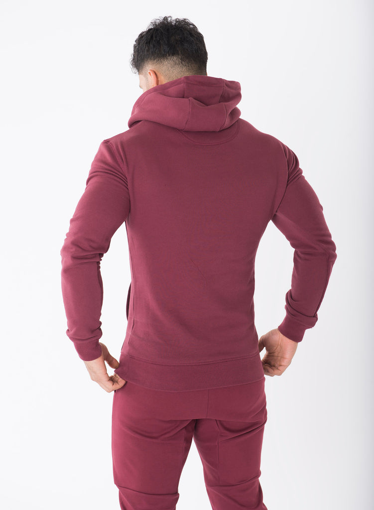 Sculpted Burgundy Pullover