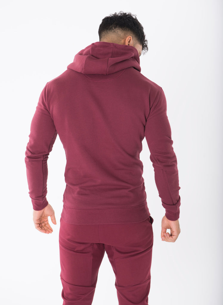 Sculpted Burgundy Pullover